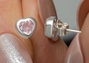 Heliophilia Silver NRZ999500 Pendientes de Plata de Ley 925 con Circonita Rosa y Baño de Rodio